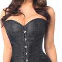 Daisy Corsets Womens Sleeveless Corset (Medium, Black)