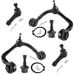 6pcs Suspension Kit for Ford F-150 Lincoln Mark LT 2004-2008, Front Upper Control Arms and Lower Ball Joints and Outer Tie Rod Ends