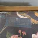 JINCHAN 8x10 Area Rug, Washable Floral Rug Non Slip Soft, Black