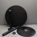 FDW Bistro Pub Table 40 Inch Height Cocktail Table Round Bistro Bar Table for Home and Kitchen Dining (Black)