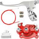 80cc Mini Bike Rear Brake Caliper Kit Brake Lever Compatible with Monster Mega Moto MMB80 GMB100 Colemen CT100U CC100X Baja DB30 Monster Motovox MBX10 MBX11 Predator 79cc 97cc 100cc Engine Part