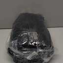 LOCHAS Luxury Bathroom Rug Shaggy Bath Mat 24 x 60 Inch, Washable Non Slip Bath Rugs for Bathroom Shower, Soft Plush Chenille Absorbent Carpets Mats, Black