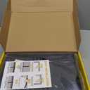 Garage Door Screen 1 Car 8x7ft Garage Screen Door,Upgraded PET Mesh Stronger Than Fiberglass and Polyester,Heavy Duty Weighted Bottom and Magnetic Closure,Hands Free,Easy Assembly (Black)