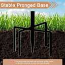 Metal Bird Bath for Outdoors, 12" Dia Bowl with Stable Upgrades Stake Birdbaths Garden Yard Lawn Decor 0.7 Gallon