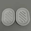 Topsky Soap Dish for Shower, 2pcs Soap Dishes Soap Savers for Bar Soap, Soap Bar Holder Shower with Drip Tray, Plastic Soap Holders with Drain for Kitchen Sink, Easy to Clean, Dry,White