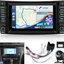 NHOPEEW Android Radio for Mercedes Benz E Class W211 E200, [2+64G] 7 inch IPS Touchscreen W211 Stereo - Wireless CarPlay & Android Auto, ASP, Custom Homepage, 5G/WiFi, GPS + Backup Camera + Canbus