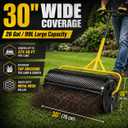 30 Inch Compost Spreader, Peat Moss & Lawn Top Dressing Spreader