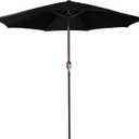 Blissun 9' Outdoor Patio Umbrella, Outdoor Table Umbrella, Yard Umbrella, Market Umbrella with 8 Sturdy Ribs, Push Button Tilt and Crank