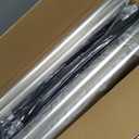 Ferraycle 4 Pcs Crowd Control Stanchions and Velvet Ropes 5 ft Poles Silver Crowd Control Barriers Black Ropes Stainless Steel Stanchions Post for Party Supplies