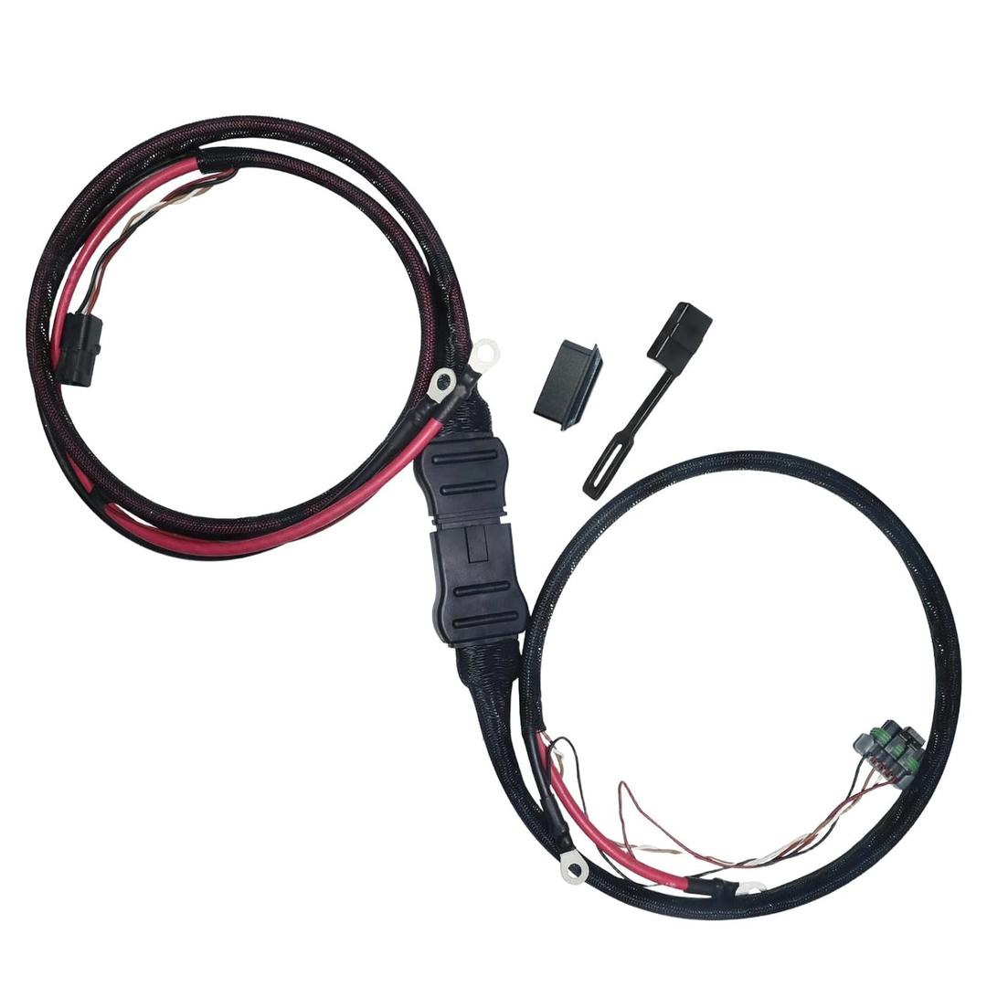 42014 42015 4 Pin Truck Side Battery Cable Set, Western Plow Cables, Western Snow Plow Wiring Harness for Western SnowEx Fisher Blizzard
