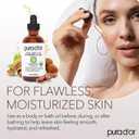 PURA D'OR 4 Oz Organic Vitamin E Oil 70,000 IU, USDA Certified Face, Body, Hair & Bath Oil with Argan, Jojoba, Rosehip, Apricot, Almond & Avocado, Lightweight Moisturizing Blend for Soft, Smooth Skin