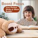 Gnomantic Sloth Weighted Stuffed Animals - 28 Inch 5.0 Pounds Weighted Plushies Sloth Stuffed Animal - Large Plush Pillow - Cute Plush Toy Gifts for Kids & Adults (28" 5.0 lbs)