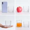 Set of 6 Square Glass Vases 3" x3" x 3", Clear Flower Vases for Centerpieces, Candle Holder for Wedding Party Events, Home Dcor