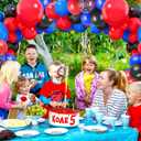 6 x 60Pcs Balloons 12 Inch Blue Black Red Balloons Birthday Party Supplies Latex Helium for Arch Garland Kit Boys Girls Themed Birthday Party Decorations Baby Shower Favors (Black)