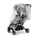 Bemece Stroller Rain Cover, Universal Stroller - Waterproof Windproof Travel Weather Shield Thick & Durable Protect from Dust and Snow with Breathable Ventilation Mesh Clear Visibility (Black-transparent)