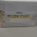 Tablet Pillow Stand, Compatible with 5"-12.9" Kindle, iPad, Phone/Tablet, Google, Samsung, 360 Rotating Phone Holder for Bed, Soft Plush Fabric, Detachable Bowl, Reading and Relaxation on Bed, Pink (Large (Velvet Pillow))