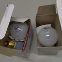 Satco S3950 25 Watt A19 Incandescent Frosted Light Bulbs - Medium Base - 130 Volts - 2700K Warm White - 4 Bulbs