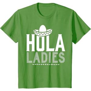 Kids Hola Ladies Toddler T-Shirt (Green)Size Kids 4