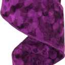 MEEDEE Purple Wired Velvet Ribbon 4 Inch Wide Double Sided for Christmas Tree, Holiday Crafts, Home Decor, Topper Bow, Garlands, Wreaths (10 Yards)