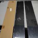 2pcs Door Kick Plate, 6 x 34 Inches Aluminum Kick Plate Door Plate, 2 mm Thickness, for Exterior Front Door or Back Door, Black