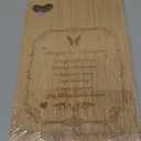 THETCHRY Mothers Day Gifts for Mom Decorative Cutting Board, Engraved Bamboo Board, Butterfly Mother Cutting Board Gift, Birthday Gifts for Mom from Daughter Son,11.8''L×7.8''W