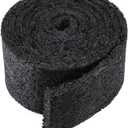 140" x 5.5" Rubber Mulch Roll for Landscaping-Permanent Garden Mulch Barrier-Recycled Rubber Mulch Mat Roll for Plants, Vegetables, and Flowers (Black)