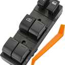 Power Window Switch Fits for Nissan Cube 2009-2014.Front Left Driver Side Control Door vidrios Master Switch Replaces 254011FC0A, 254011FC1A