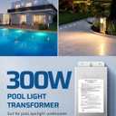 DEWENWILS 300W Low Voltage Pool Light Transformer, 120V AC to 12V/13V/14V AC, Multi-tap Safety Transformer for Pool Lighting, Spa, Underwater Fountain Lights, Outdoor Landscape Lights, UL Listed