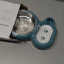 Dog Bowls, Cat Food and Water Bowl Set with Water Dispenser and Stainless Steel Bowl for Cats and Small Dogs Lake Blue