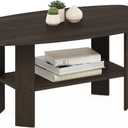 Furinno Simple Design Coffee Table, Dark Brown