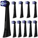 10 Pack iO Toothbrush Replacement Heads Compatible with Oral-B iO Series, Fit for iO 3/4/5/6/7/8/9/10 Electric Toothbrush, Black