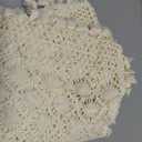 Vintage Crochet Tablecloths Lace Doilies Cotton Beige Square Tablecloths Table Cover Table Topper Wedding Home Party Decoration (53x53 Inch)