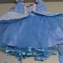 Party Chili Princess Fairy Costume Toddler Girls Birthday Dress Up With Tiara (Fit Heights 32")