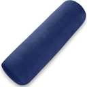 1 MIDDLE ONE Body Pillow for Adults, Bolster Pillow with Removable Velvet Cover, Long Round Pillow for Bed, 24 x 7.87 Inches, Blue