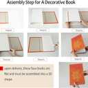 3Pcs Modern and Fashionable Minimalist Decoration Books, Luxury Decoration Fake Books, TV Stand Living Room Bookshelf, Black and White Home Decoration Ornaments