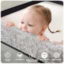 Sweeby Baby Playpen, 59x59 Inch Baby Gate Playpens for Babies and Toddlers, Extra Large Playpen with Door Play Yard for Fence Indoor and Outdoor Play Pen, Obsidian Black