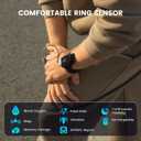 Wellue Wrist Pulse Oximeter with Audio Reminder| Bluetooth Blood Oxygen Monitor Rechargeable for Continuous SPO2 Tracking with 72 Hours Battery Life, Free APP & PC Reports, Style 2