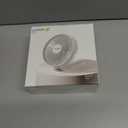 WSKEN Desk Fan Small Quiet - 180 Foldable Portable Fan with Battery Operated, 6 Inch Rechargeable Handheld Fan, 20H Max Cooling Time, 4-Speed, Travel Essential for Outdoor, Office, Gift, White