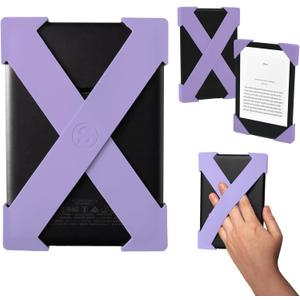 Strapsicle Kindle E-Reader Holder, Portable Electronic Device Cover, Unisex, Compatible with Kindle Paperwhite 2021 & 2023, Game-Changer for Comfortable Reading Experience (Large Paperwhite Signature Colorsoft 6.8 Gen 11 12, Lilac)