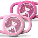 Waterproof Airtag Dog Collar Holder, Silicone & ABS Airtag Holder for Dog & Cat Collars, Ultra-Durable, Lightweight and Protective Airtag Case (Rose&Pink-1, Small)