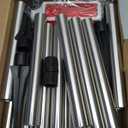 Macarrie 6 Pack Solar Driveway Markers Reflector Lights on Metal Poles, Steady or Flash, Outdoor Driveway Edge Markers for Yard, Parking Lot, Pathway, Road Safety(37 Inch,Red)