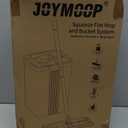 JOYMOOP Mop and Bucket Set with Wringer, Flat Mops for Floor Cleaning, Wall Mop Cleaner with Long Handle, Hardwood Floor Mop with 4 Microfiber Pads