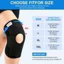 Bareform Meniscus Brace. Relieves Knee Pain And Meniscus Tears, And Provides Patellar Support. Suitable For Running, Squats, Basketball, Fitness, And Other Sports, Unisex. (X-Large) (Black)