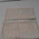 MIULEE Pack of 2 Corduroy Decorative Throw Pillow Covers 12x20 Inch Soft Boho Striped Pillow Covers Spring Modern Farmhouse Home Decor for Sofa Living Room Couch Bed Cream White