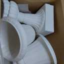 Efavormart 2 Pack - 20" PVC Urn Planter, Floral Pedestal Flower Pot White Plant Stand for Wedding, Party, Event, Home, Stage, Garden, Balcony Decoration