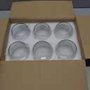 6 Pack Clear Round Glass Vases, 4.7 W x 3.5 H, Bubble Bowl Flower Vase for Table Centerpieces, Candle Holders for Wedding Event Home Decor