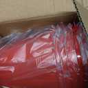 OBTANIM 7 Pack Red Metal Buckets with Handle Galvanized Ice Pails for Plants, Succulents, Party Favors Organizing, Rustic Home Decor or Classrooms Pencil Storage (6 x 4.4 inch, Red)