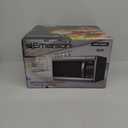 Emerson MW1338SB Countertop Microwave Oven, 6 Pre-Programmed Settings, Removable Glass Turntable, Child Safety Lock, 1.3 Cu ft, 1000W, Stainless Steel