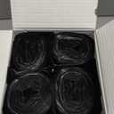 100 Count 55-60 Gallon Trash Bags, Sturdy & Tear-Resistant Commercial Can Liners 55 Gallon, Large Garbage Bags, Large Black Trash Bags for Commercial, Lawn and Leaf Bags