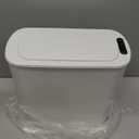 TIPGO Automatic Motion Sensor Bathroom Trash Can with Lid, 2.6 Gallon Touchless Trash Bin, Smart Garbage Can Plastic Slim Wastebasket for Bedroom, Office, Dorm (White)